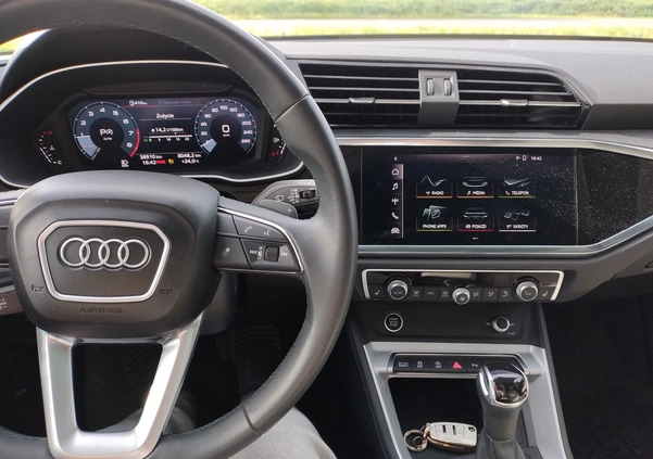 Audi Q3 cena 128500 przebieg: 38000, rok produkcji 2020 z Jarosław małe 67
